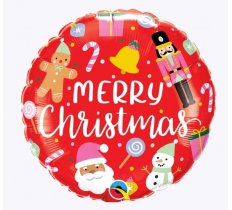 All Things Christmas 18" Foil Balloon Round