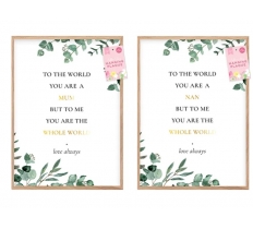 Mother's Day Hanging Plaque with Quote