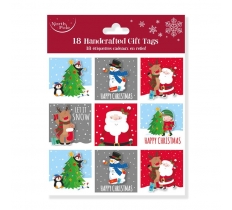 Christmas Cute Gift Tags Polybag Pack Of 18