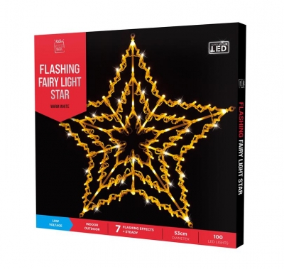 LED Silhouette Star Lights Warm White