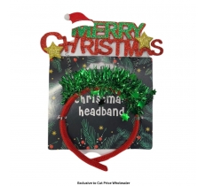 Merry Christmas Headband 17cm x 23cm