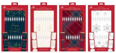 Christmas Make Your Own Modern Design Cracker Kit 6 Pack