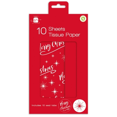 Merry Christmas Tissue Paper ( 10 Sheets )