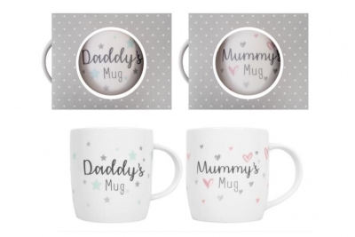 Gift Mug Mummy Or Daddy 12 Oz New Bone China