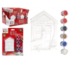 Christmas 4" Paint Your Own Mini Elf Door