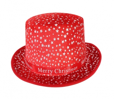 Velvet Bowler Hat With Foil Stars