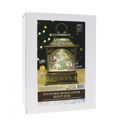 Glitter Swirl Musical Lantern LED Usb