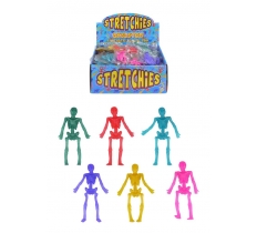 Assorted 9cm Stretch Skeletons x 84 ( 13p Each )