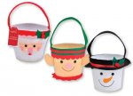 Cute Christmas Character Felt Bucket