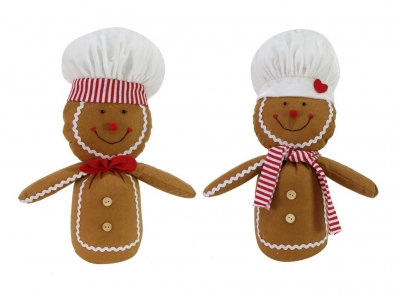 Gingerbread Man 40cm Chef Hat ( Assorted Design )