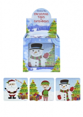 108 X Christmas Puzzle 13X12cm (10P Each)