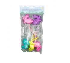 Mini Bunny Decorative Picks 5 Pack