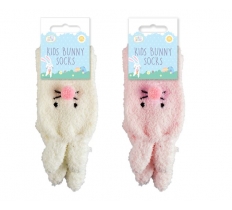 Easter Kids Fluffy Bunny Socks