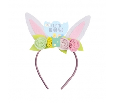 Bunny Ears Flower Headband