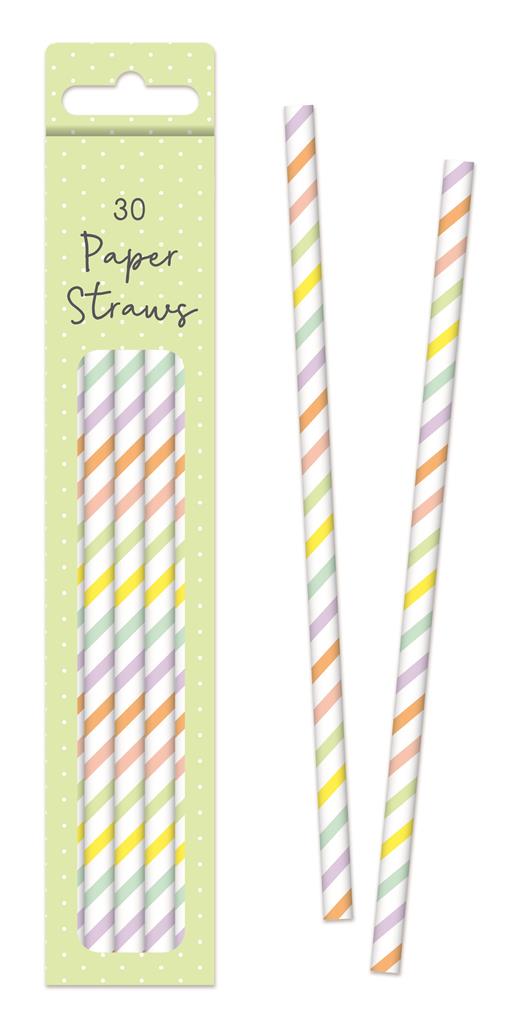 Easter Paper Straws 30 Pack - Click Image to Close