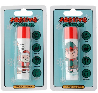 Festive Friends Christmas Elf & Santa Stick Lip Balm